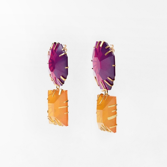 Rare zara statement earrings - Picture 3 of 7